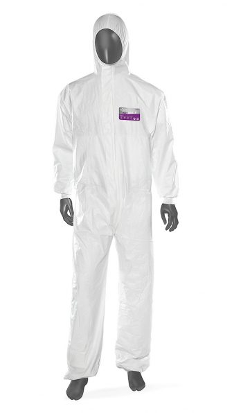 ART.14087 <br> TUTA IN MONOUSO IN LAMINATO COLORE BIANCO
