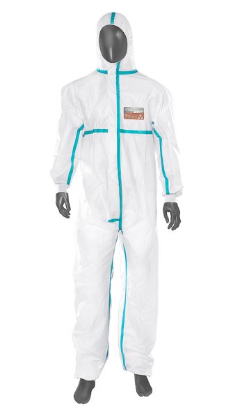 ART.14089 <br> TUTA IN MONOUSO IN LAMINATO COLORE BIANCO