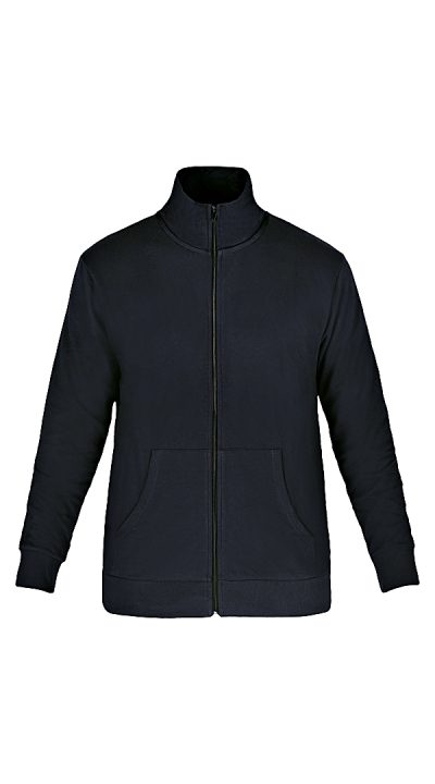 FELPA BASIC ZIP INTERA BLU NAVY