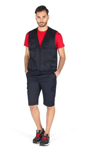 ART.179V <br> GILET MULTITASCHE BLU NAVY