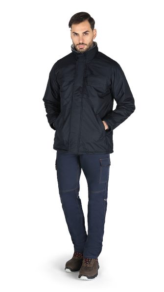 ART.281 <br> GIUBBINO PARKA FISSO BLU NAVY