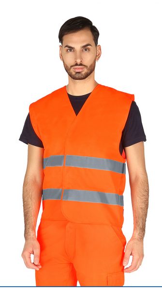 ART.474A <br> GILET ALTA VISIBILITÀ COLORE ARANCIO