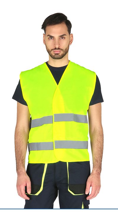 ART.474G <br> GILET ALTA VISIBILITÀ COLORE GIALLO