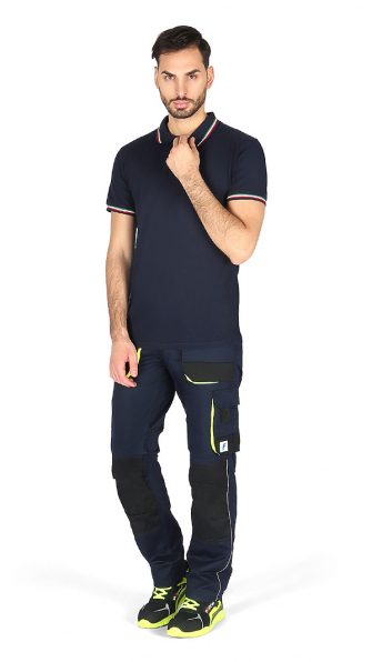 PANTALONE FLUO STRETCH BLU