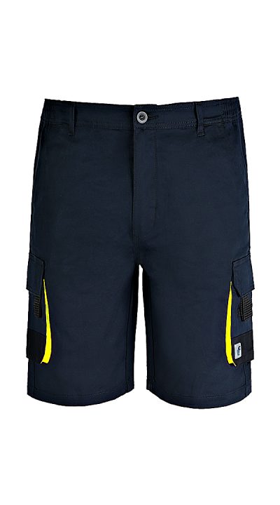 BERMUDA FLUO BLU GIALLO